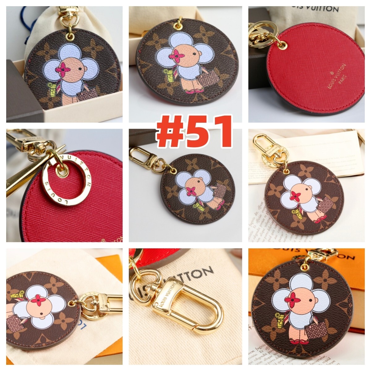 Key Chain Keychain Keyring Bag Charms Pendants Purse Handbag Accessories w/TAG s