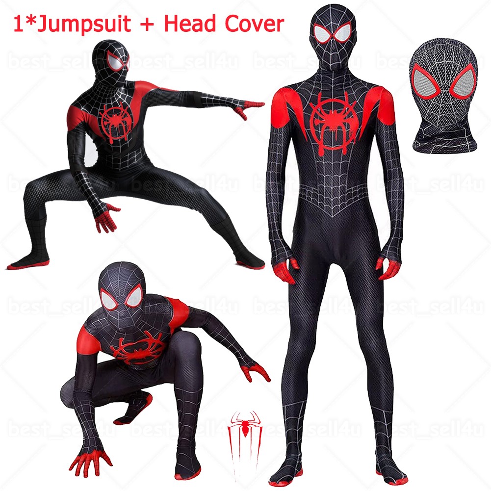 Kids Adult SpiderMan Cosplay Costume Spider-Man Integrated Zentai Suit Jumpsuit