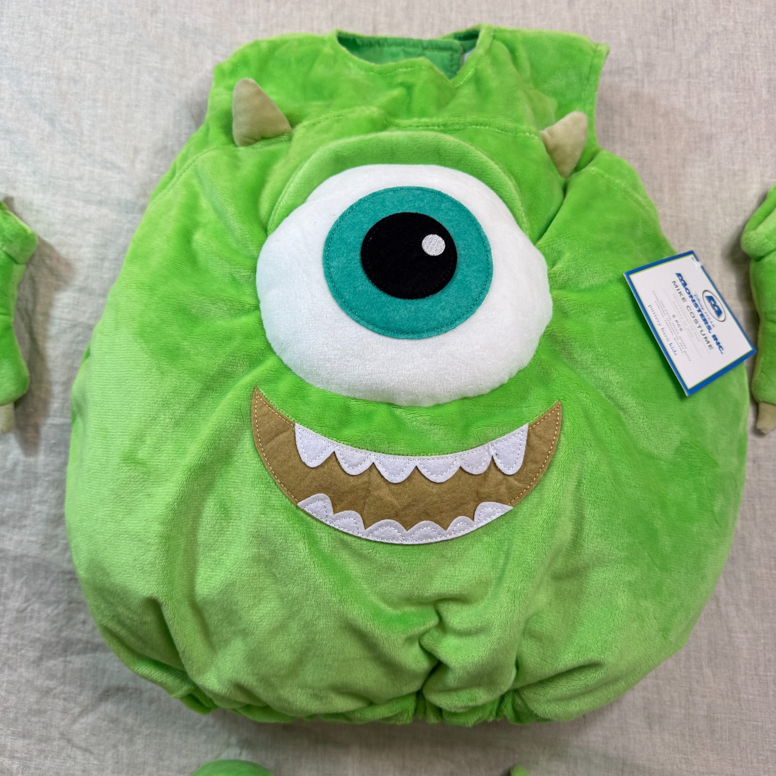 POTTERY BARN KIDS MONSTERS INC. MIKE COSTUME SIZE 2-3T HALLOWEEN DISNEY PIXAR