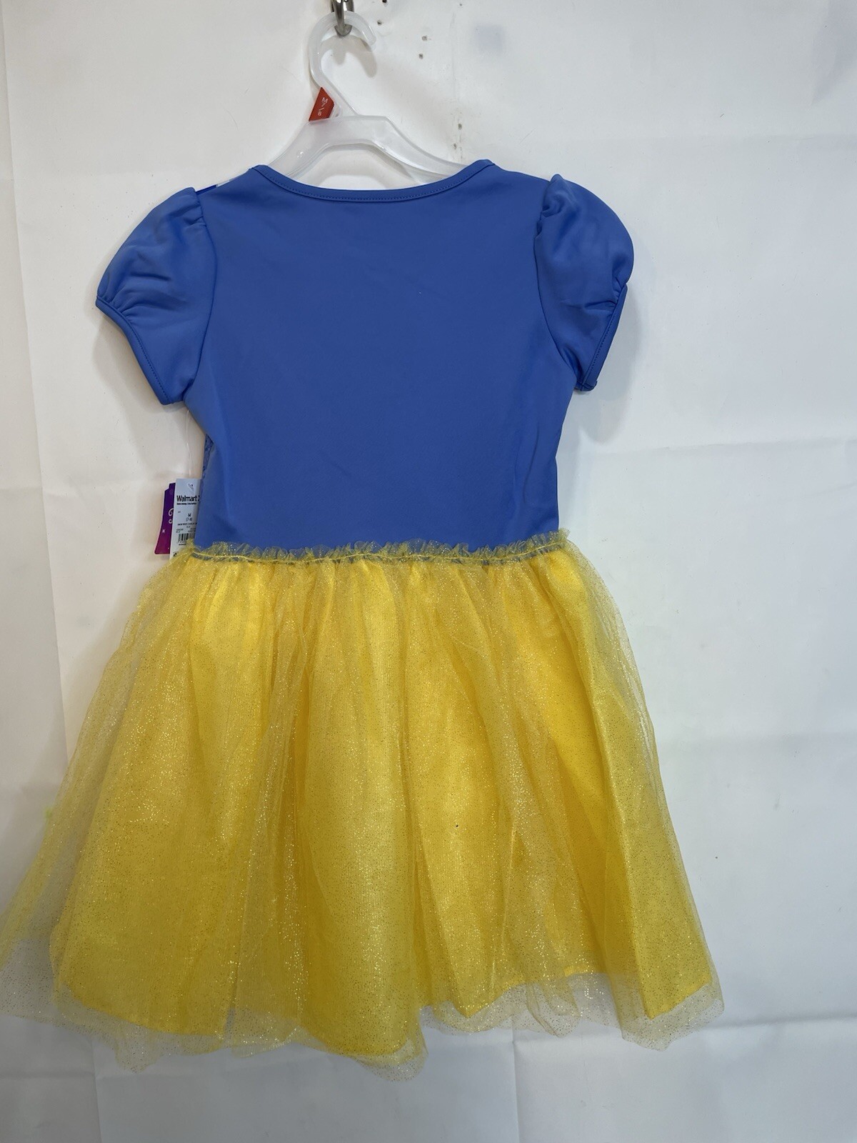 Disney Princess Blue & Yellow Sequence Apple Girls Snow White Cosplay Dress