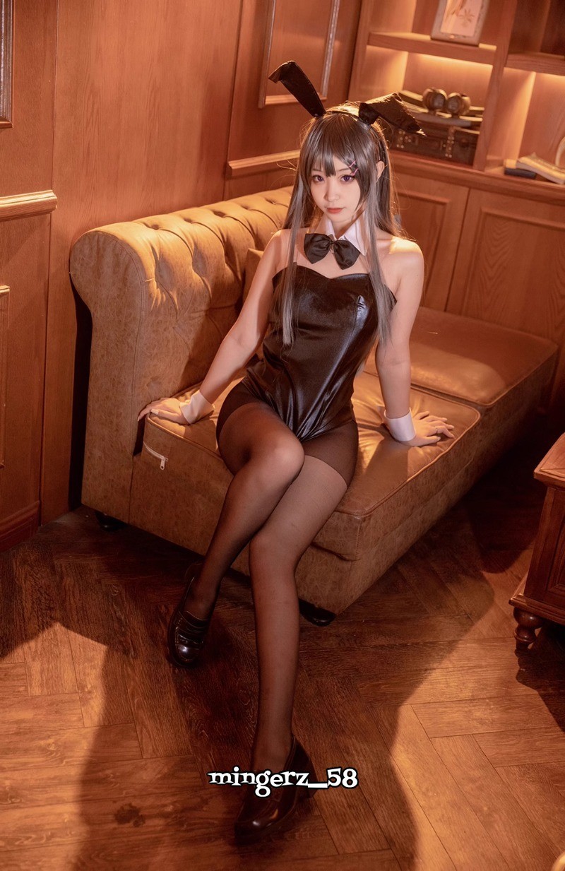 Rascal Does Not Dream of a Bunny Girl Mai Sakurajima Cosplay Leather Jacket Suit