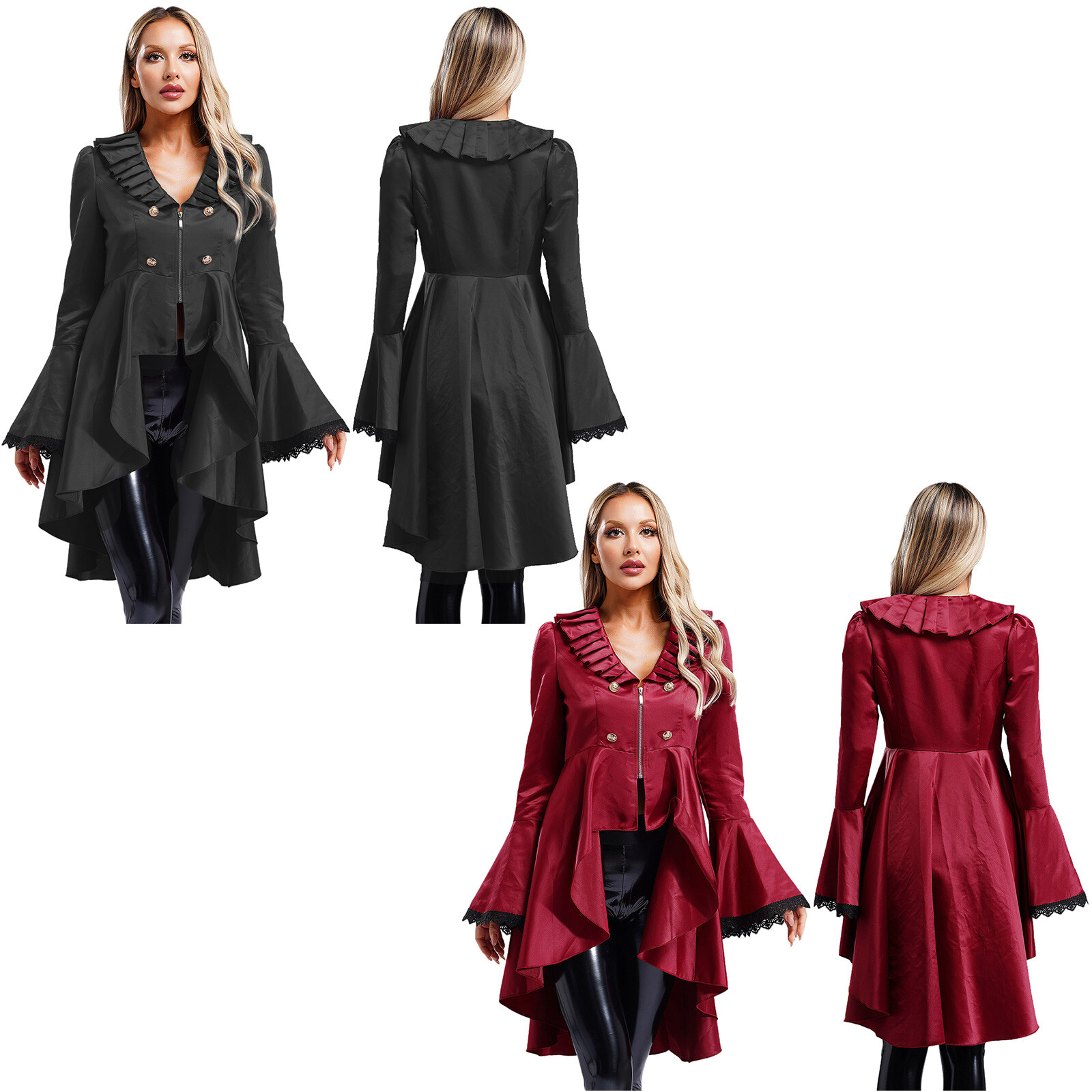 Womens Jackets Performance Renaissance Suit Tailcoat Punk Victorian Role Play