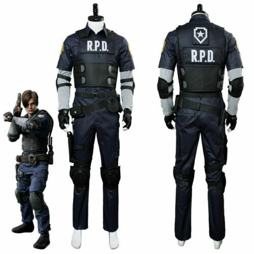 Resident Evil 2 Remake Biohazard Re:2 Leon Scott Kennedy Cosplay Police Costume