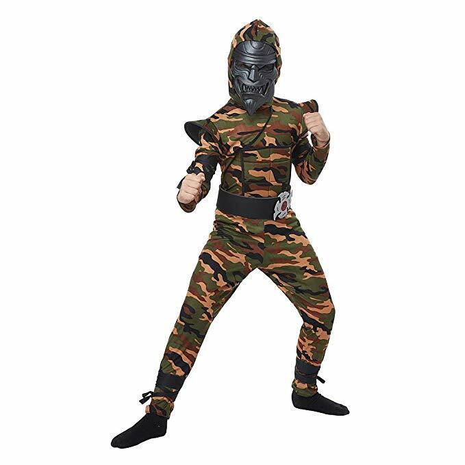 Desert Camo Ninja Boy’s Camouflage Halloween Costume – 12-14 Large #7153