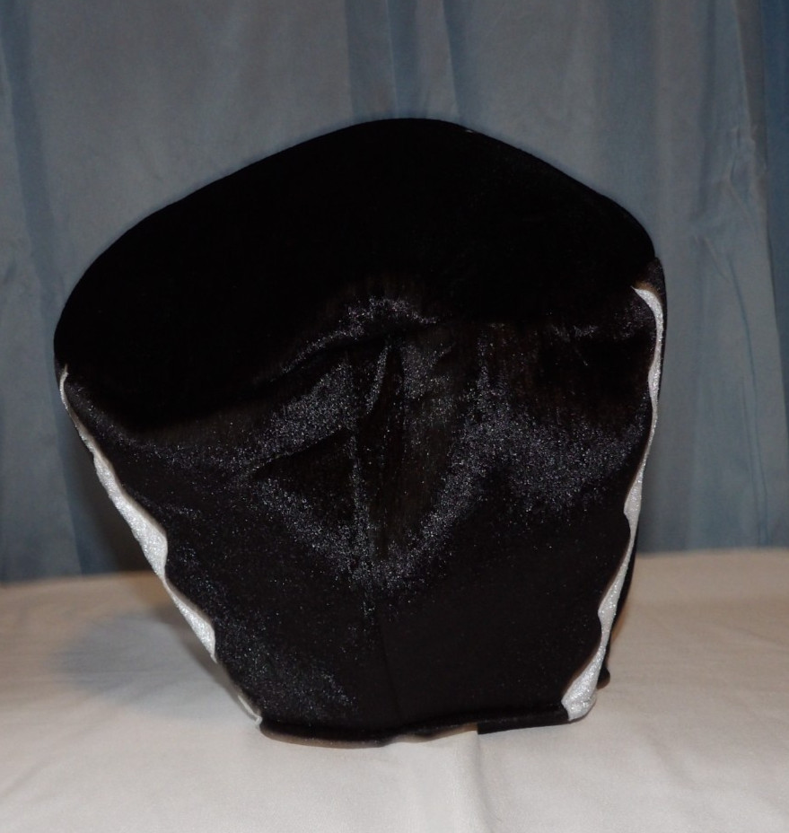 Disguise Bride of Frankenstein Velour Head Dress / Cap for GIRLS One Size NWOT