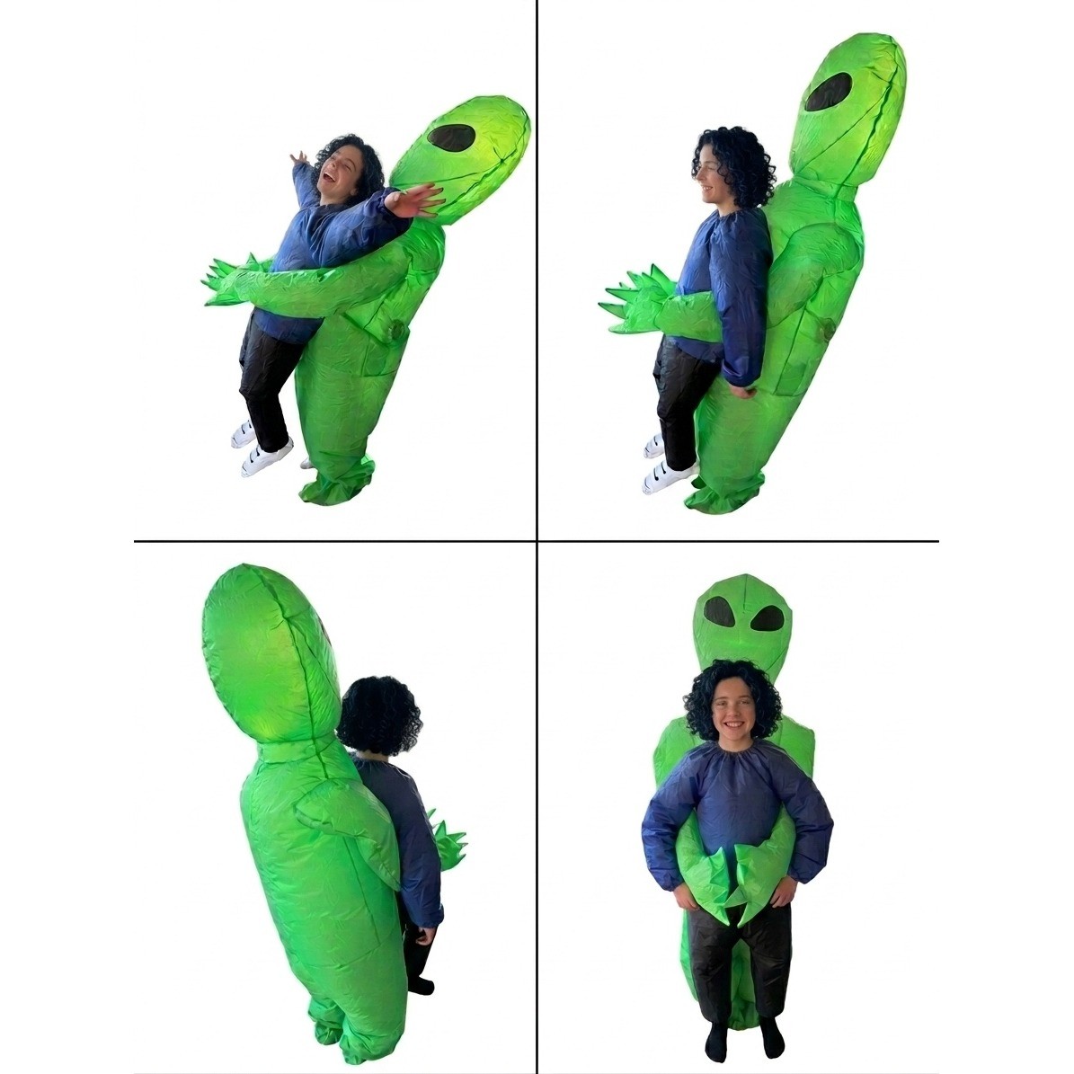 Morph Costumes Alien Pick Me Up Inflatable Adult OneSize Green Excellent LightUp