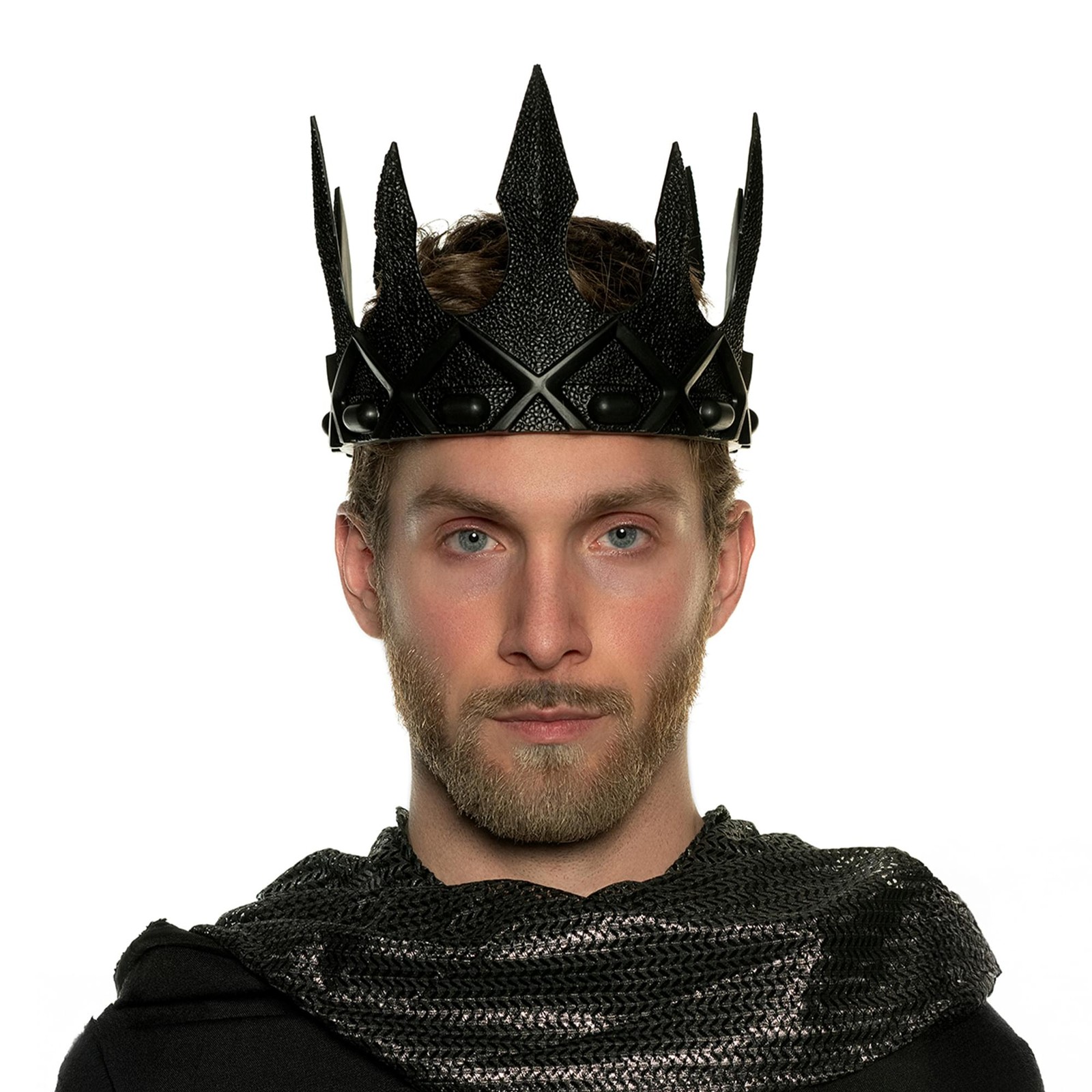 Evil King’s Black Adjustable Foam Crown Adult Costume Accessory