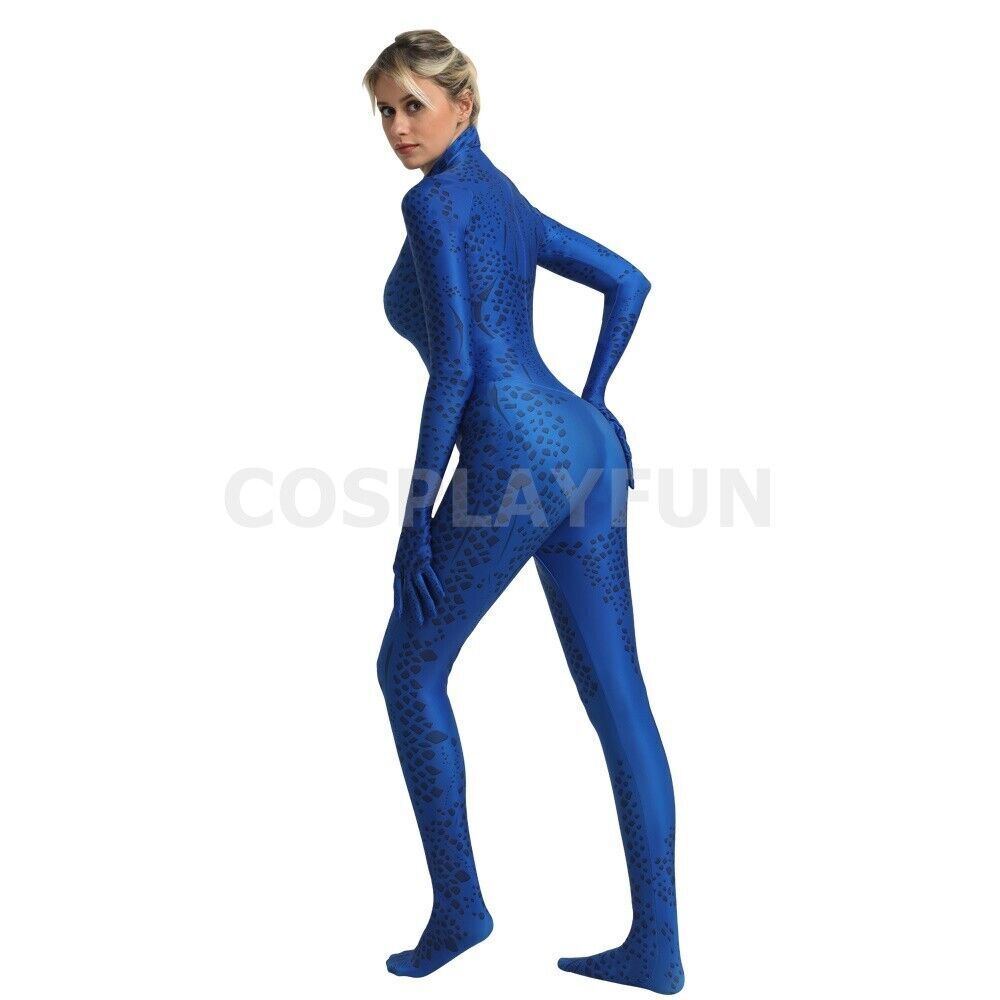 X-Men Mystique Zentai Jumpsuit Bodysuit Unisex Kids Halloween Coestum Cosplay