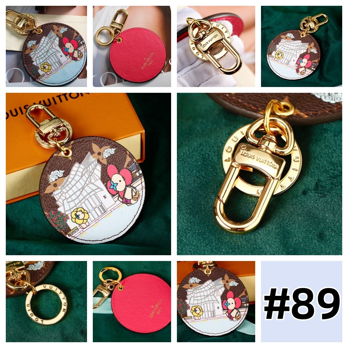 Key Chain Keychain Keyring Bag Charms Pendants Purse Handbag Accessories w/TAG s