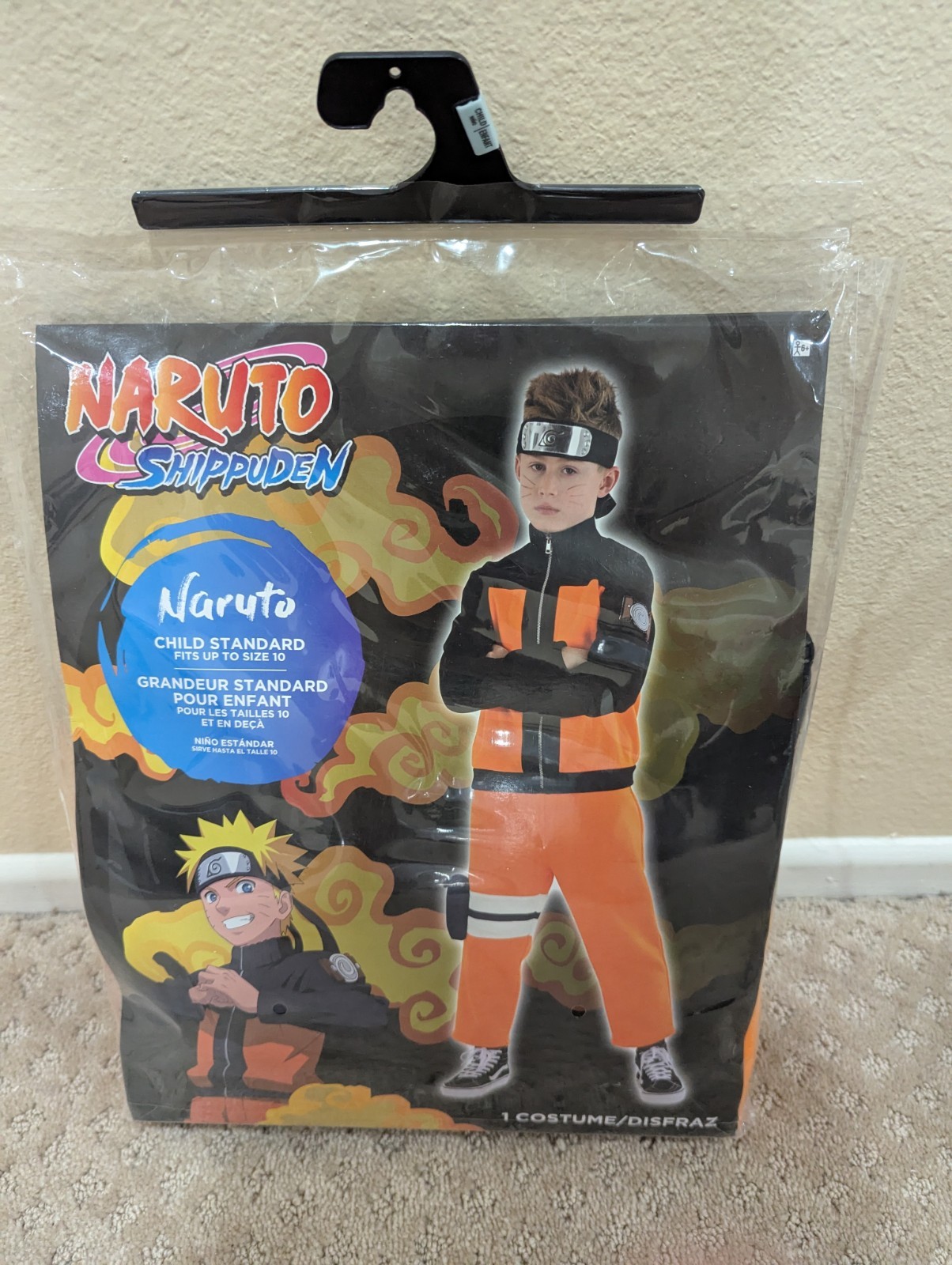 Naruto Shippuden Child Kids Youth Costume Halloween Up To Size 10 New