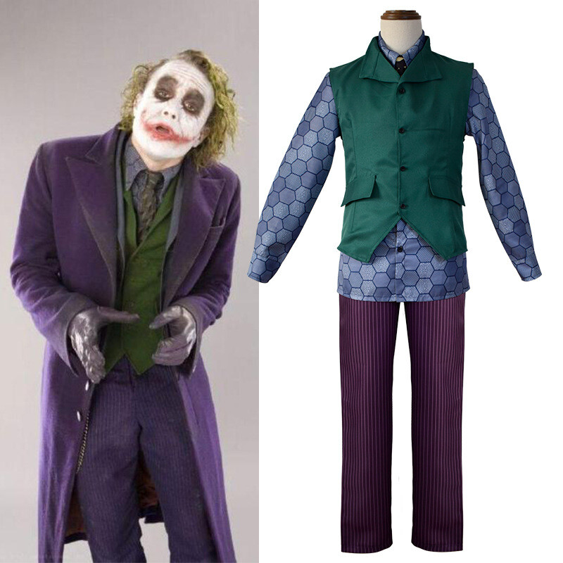 2025 Batman The Dark Knight Cosplay Costume Joker Heath Ledger Show Mask