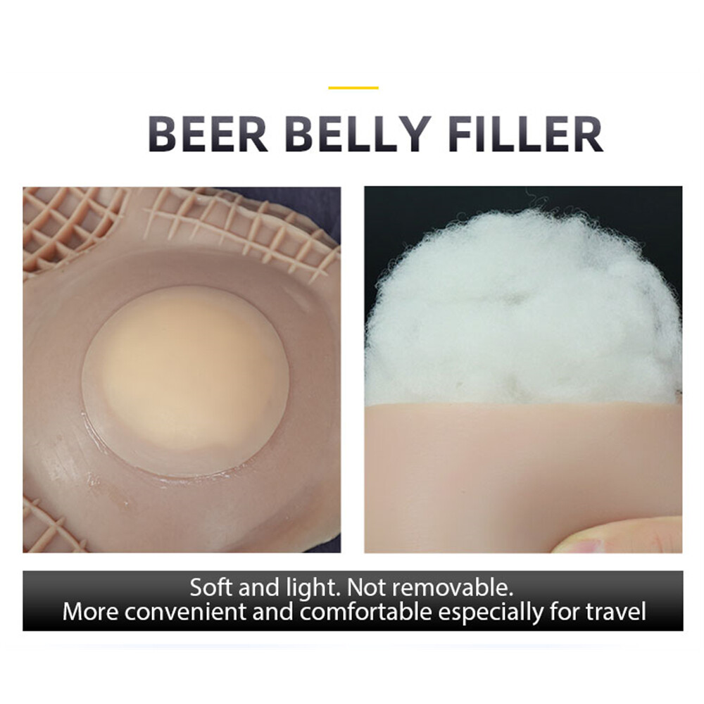 Realistic Silicone Beer Belly Fake Middle-aged Male Belly Crossdress Cosplay