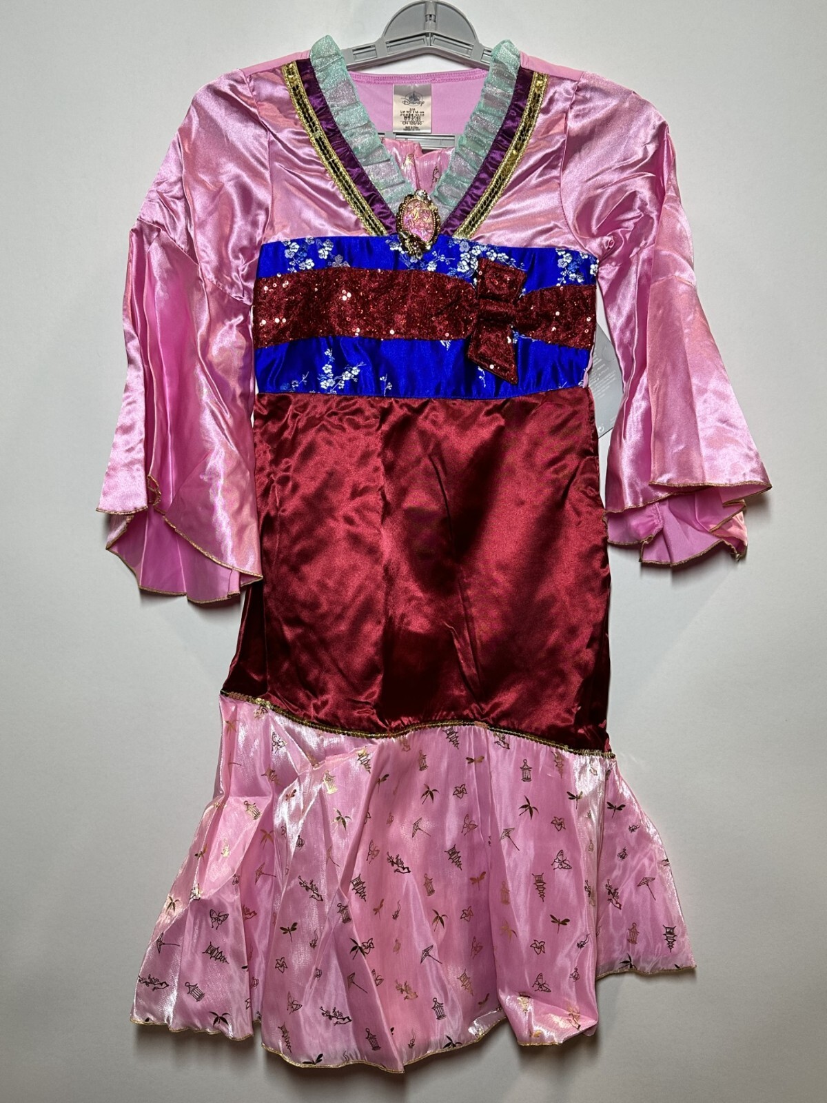 Disney Girl’s Mulan Costume Red/Pink Disney store Size 4