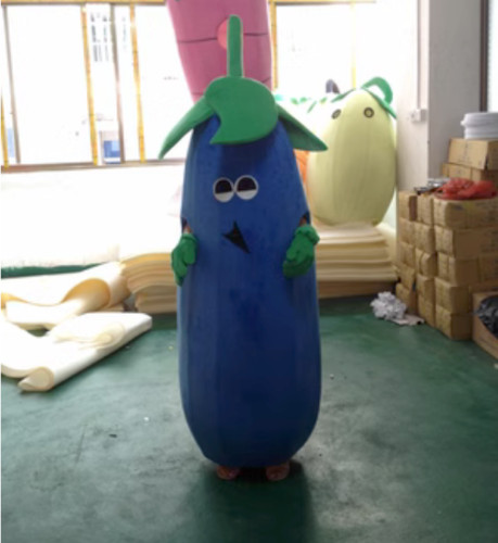 Eggplant mascot costume adult Halloween party role-playing fancy dress parade H