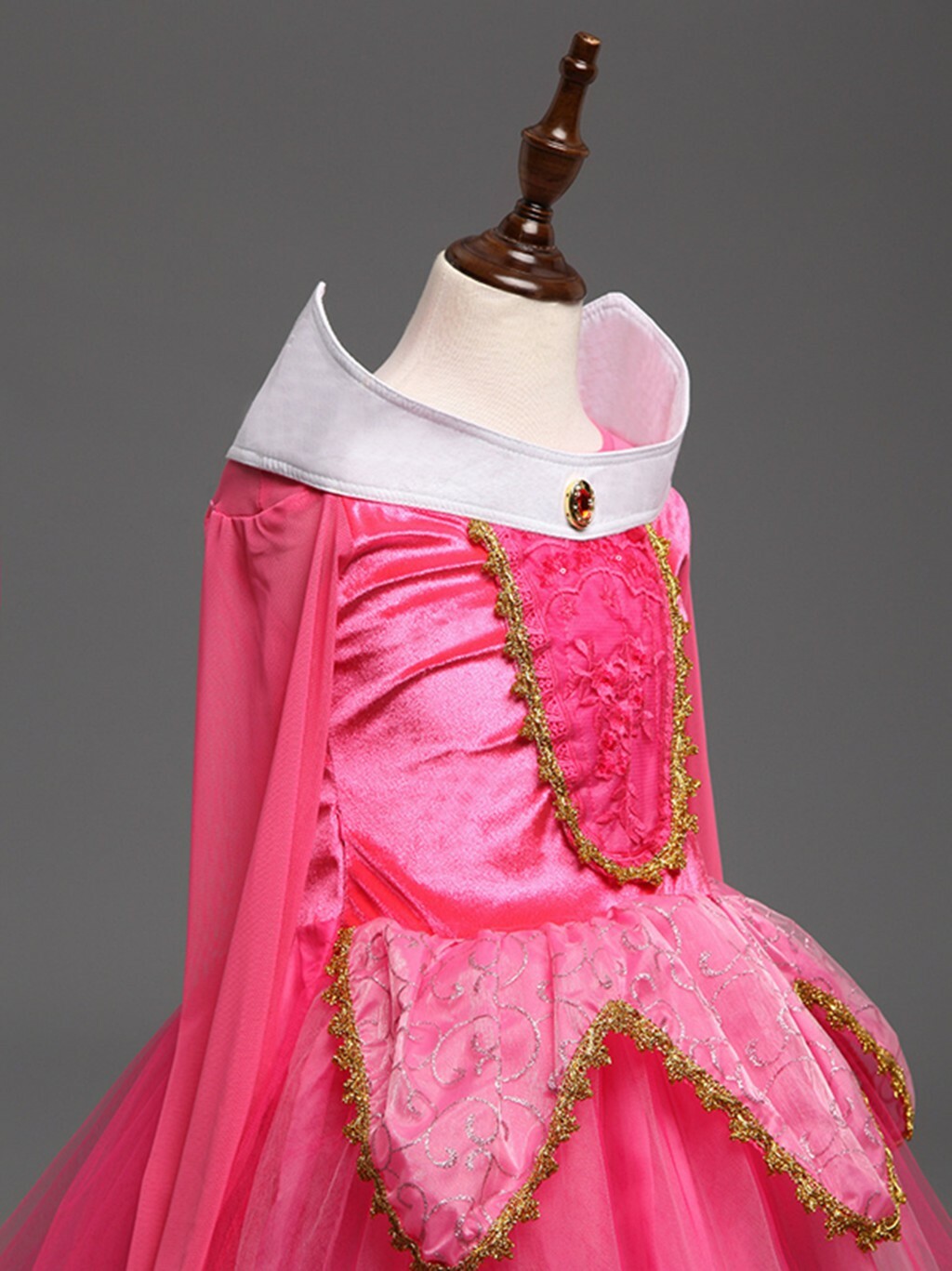 Sleeping Beauty Princess Aurora Costume Party Dress For Girls Pink And Blue Set