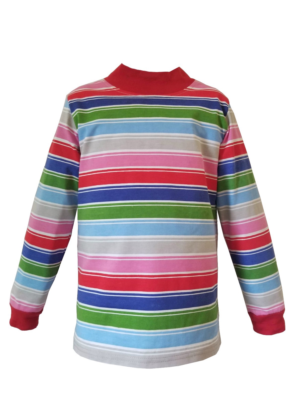 Mens Rainbow Striped Nice Guy T-Shirt Cosplay Costume Chucky Clown