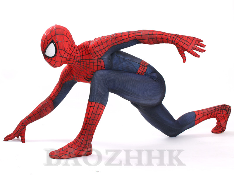 The Amazing Spiderman TASM 2 Jumpsuit Spider-man Cosplay Costume For Adult/Kids