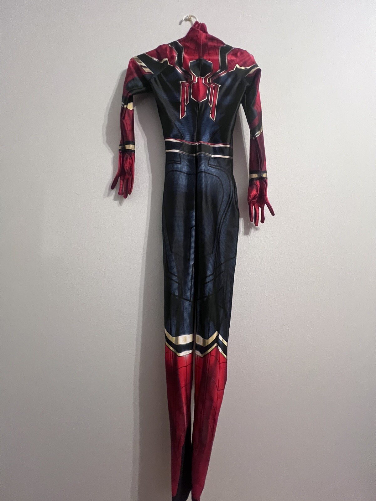 Iron Spider Spider Man Men XS Unisex Lycra Spandex Cosplay Suit (MASK INCLUDED)