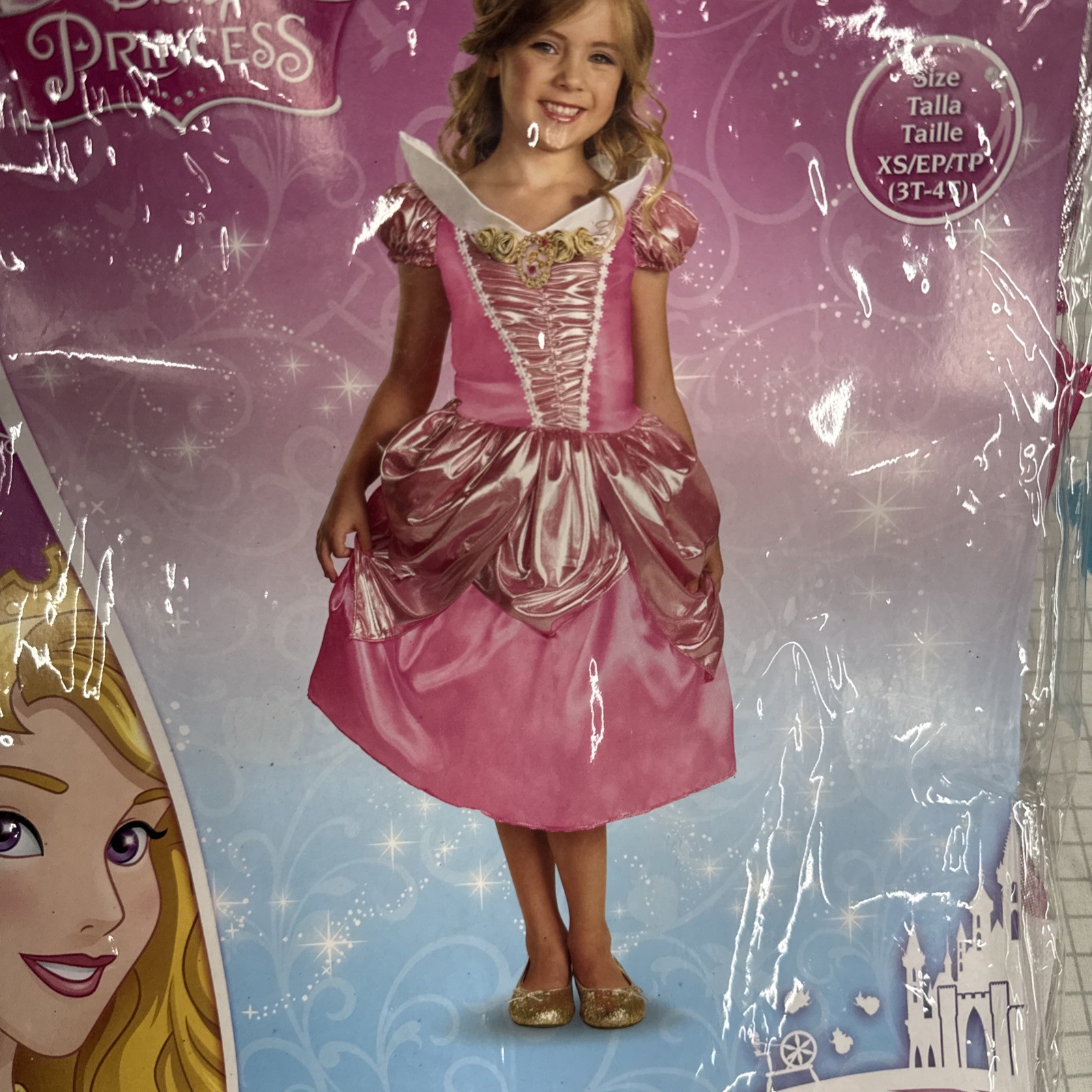 Aurora Ballerina Sleeping Beauty Disney Classic Dress Costumes Girl’s XS (3T-4T)