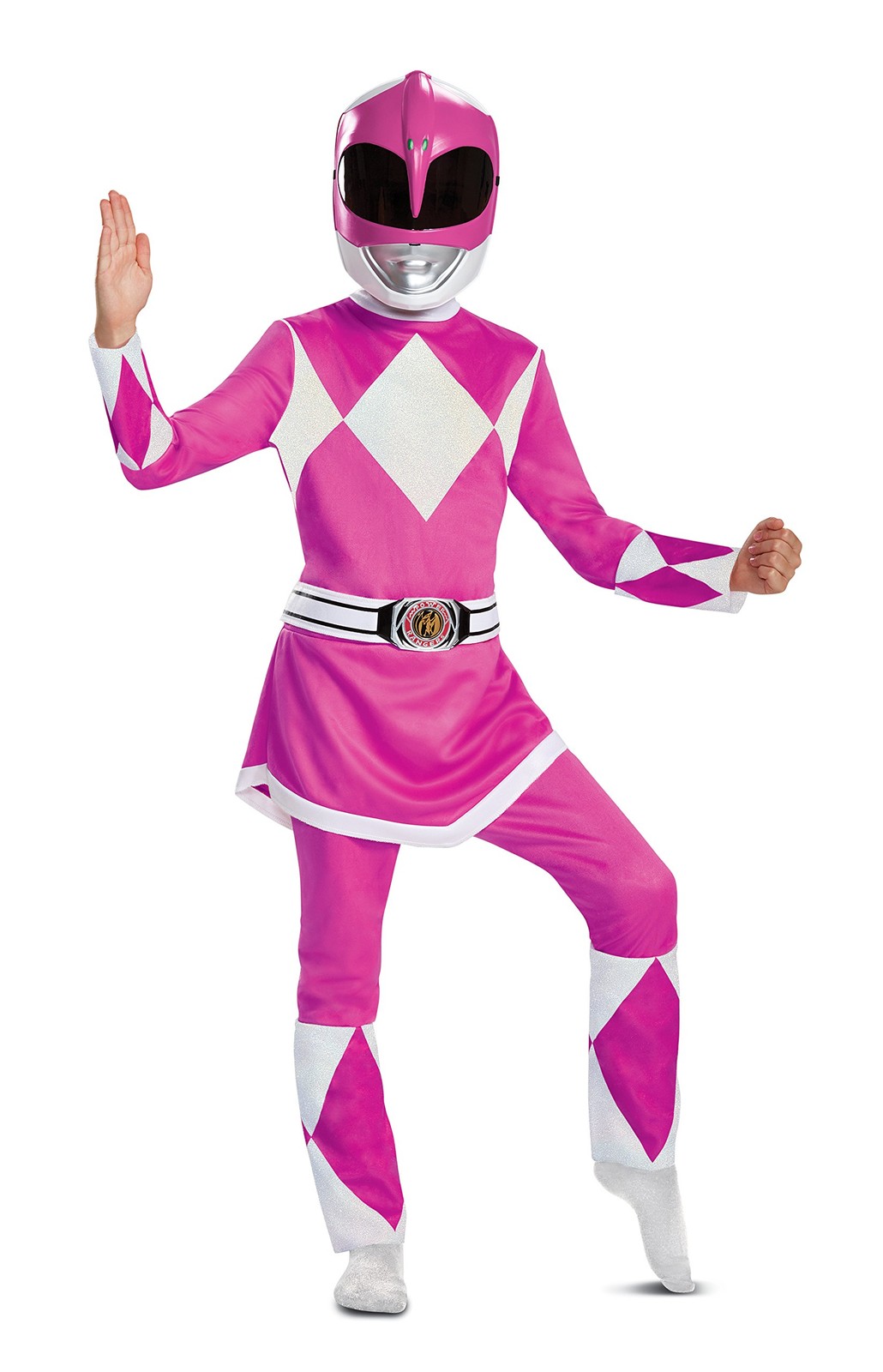 Disguise Power Rangers Pink Ranger Costume, Officially Size/(4-6x),