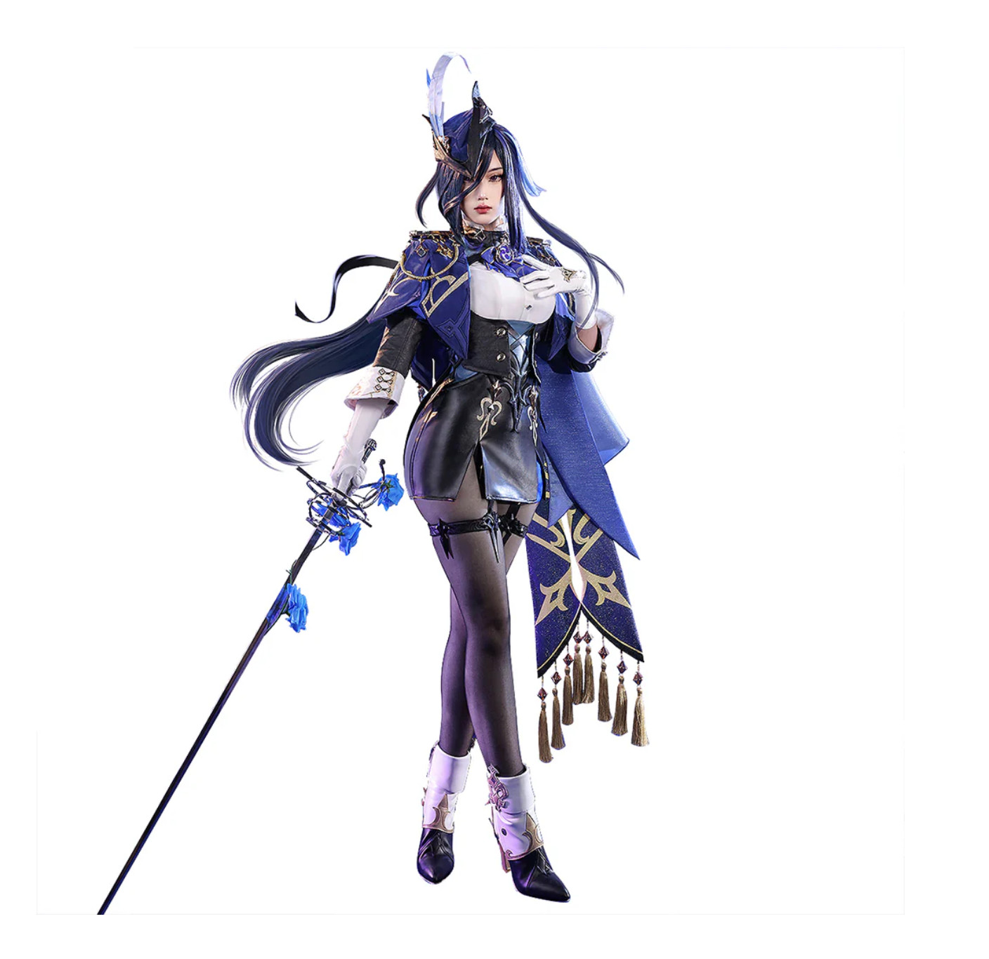 Fontaine Clorinde Cosplay Genshin SR from Doki Doki – Size Small (Pre-Owned)