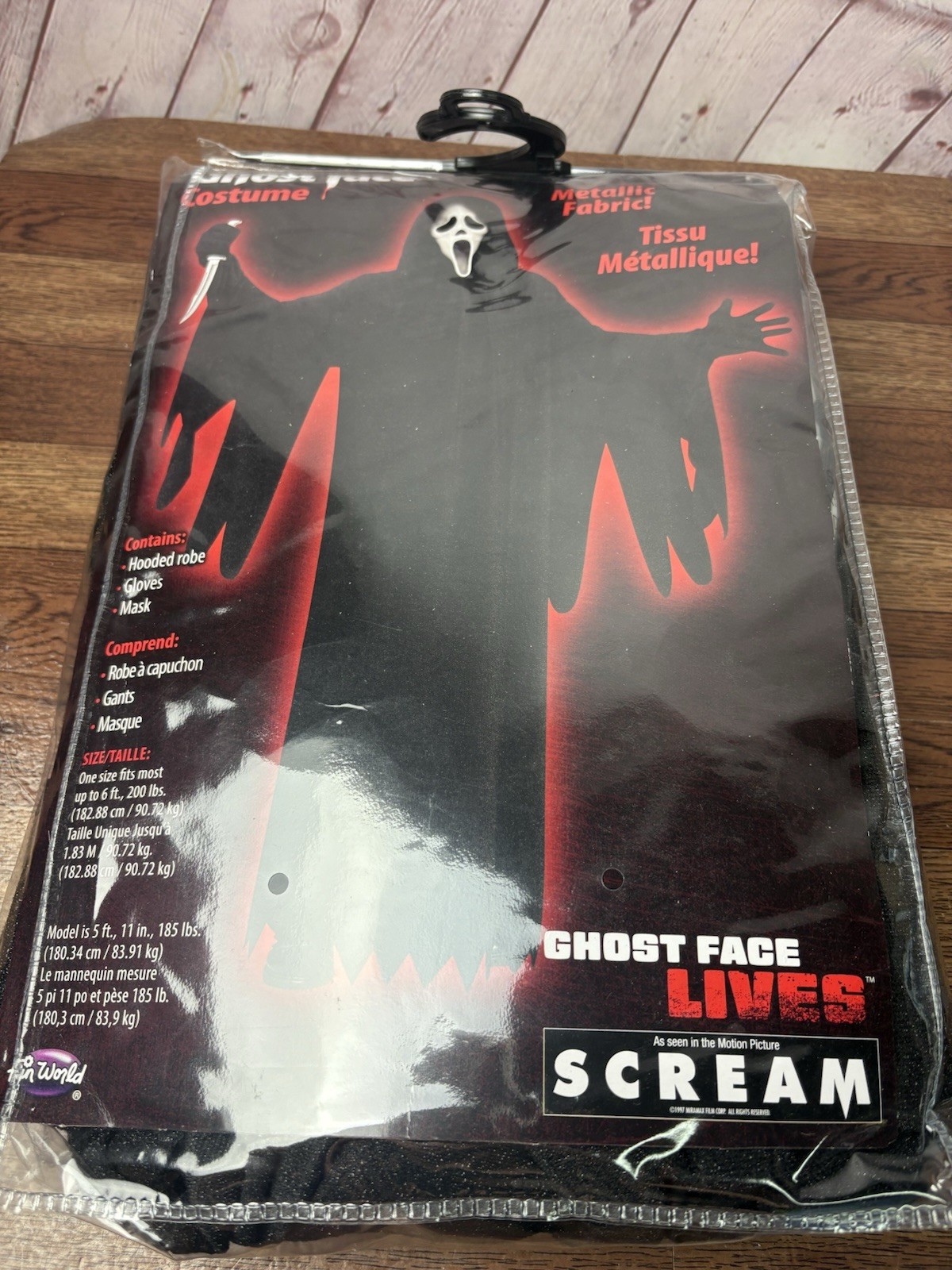 Adult Scream Ghostface 25th Anniversary Costume 2023 Brand New/Never Opened Nip