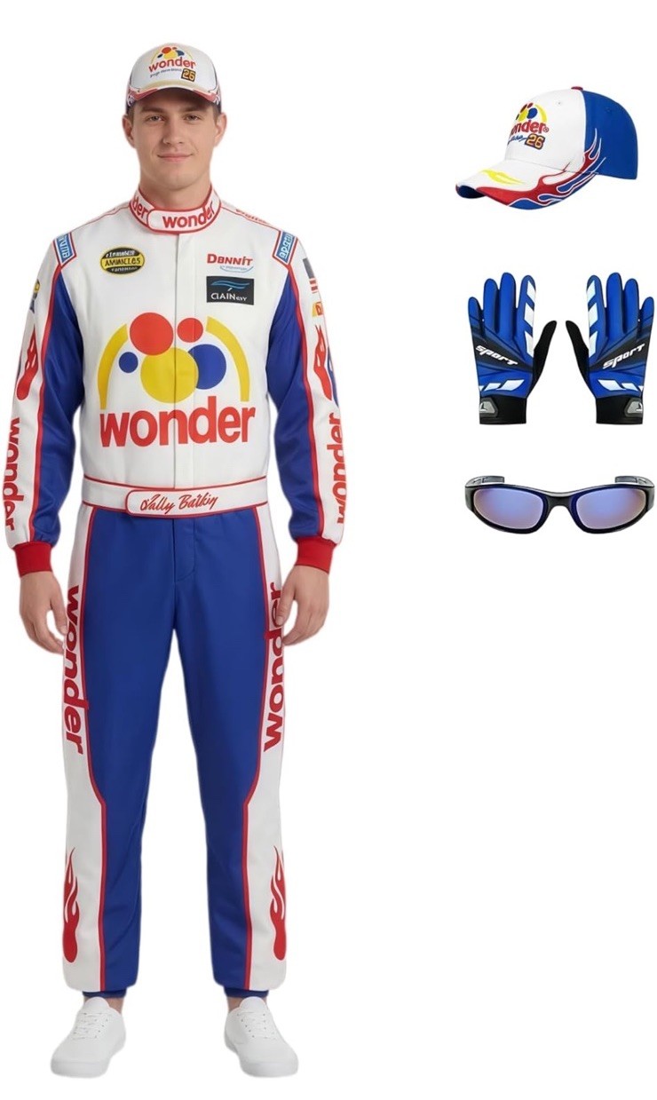 Ricky Bobby shirt Talladega Nights wonder costume Hat Cap New Racing Accessories