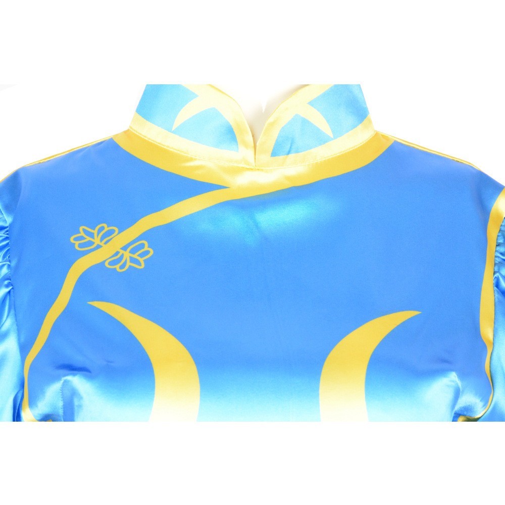 Street Fighter Chun Li Costume Women Cheongsam Cosplay Outfits Halloween