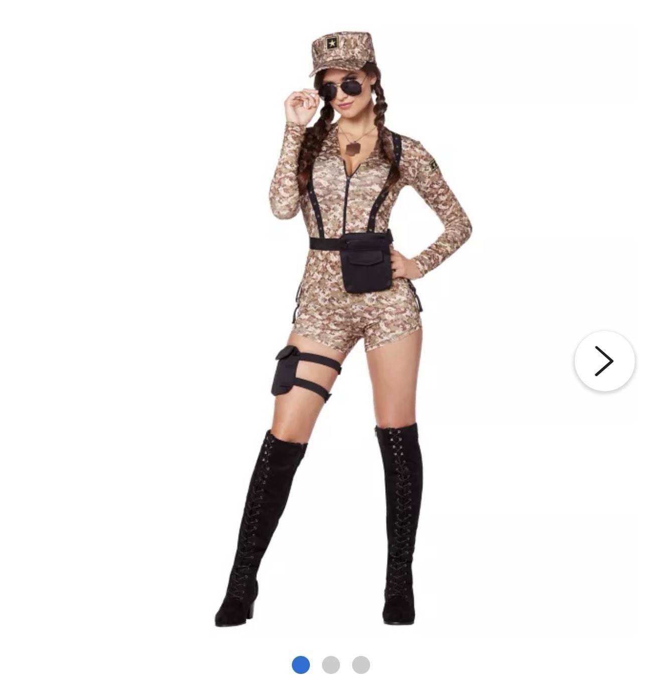 Spirit Camouflage Soldier Army Girl Special Forces Women’s Teen Costume SZ Small
