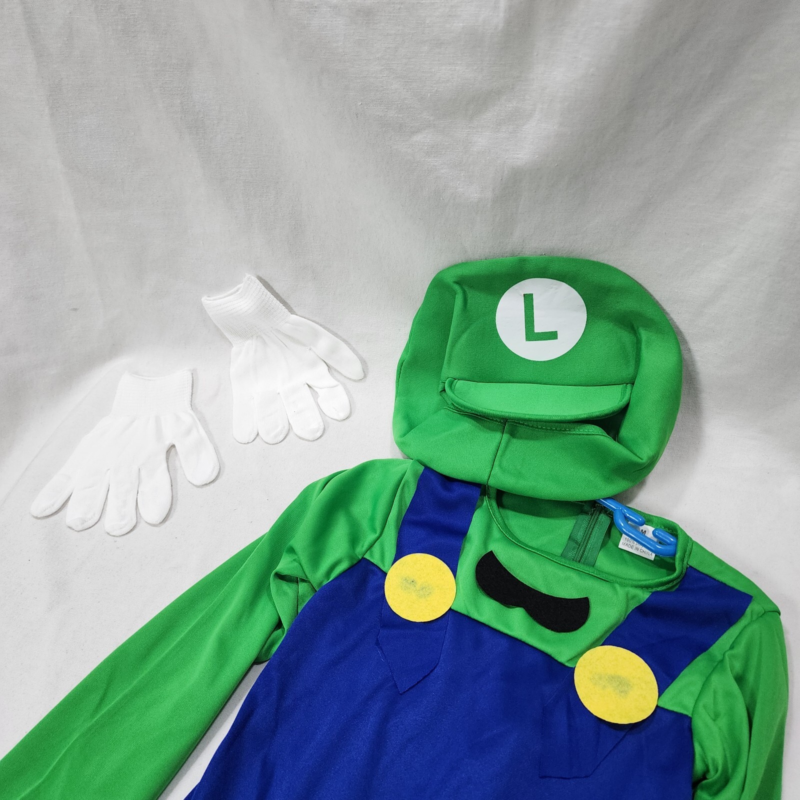 HEYFIZZ Boys Plumber Halloween Jumpsuit Costume with Accessory Set, Green, M