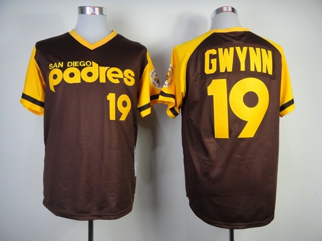 #19 Tony Gwynn Jersey Retro Brown