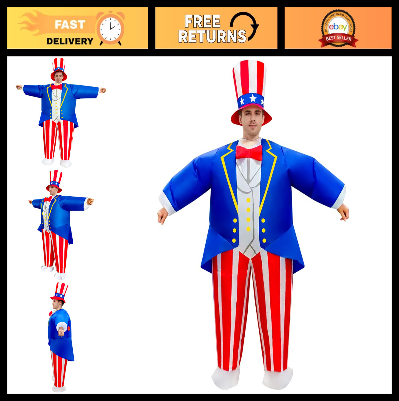 Inflatable Halloween Costume for Adults – Blow Up Suit for Women, Fun Party Outf