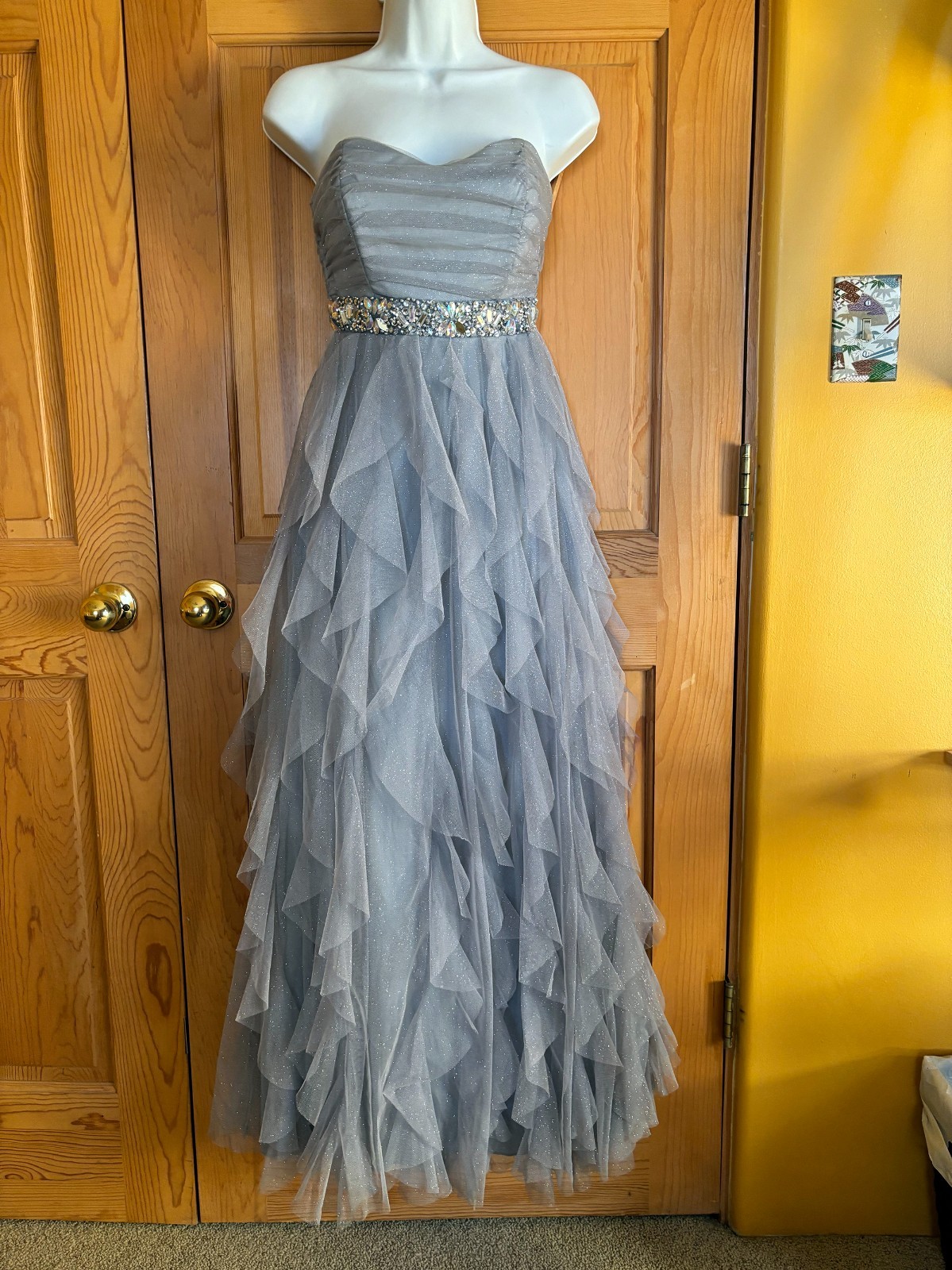 Costume Sparkle Goth Ghost Victorian Corpse Bride Ice Queen Prom Juniors Size 5