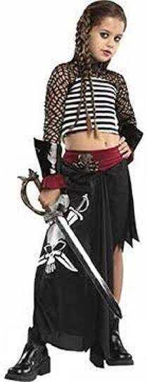 Drama Queens – Ship Wrecked Girls’ Medium Costume 8-10 Halloween Pirate NIP