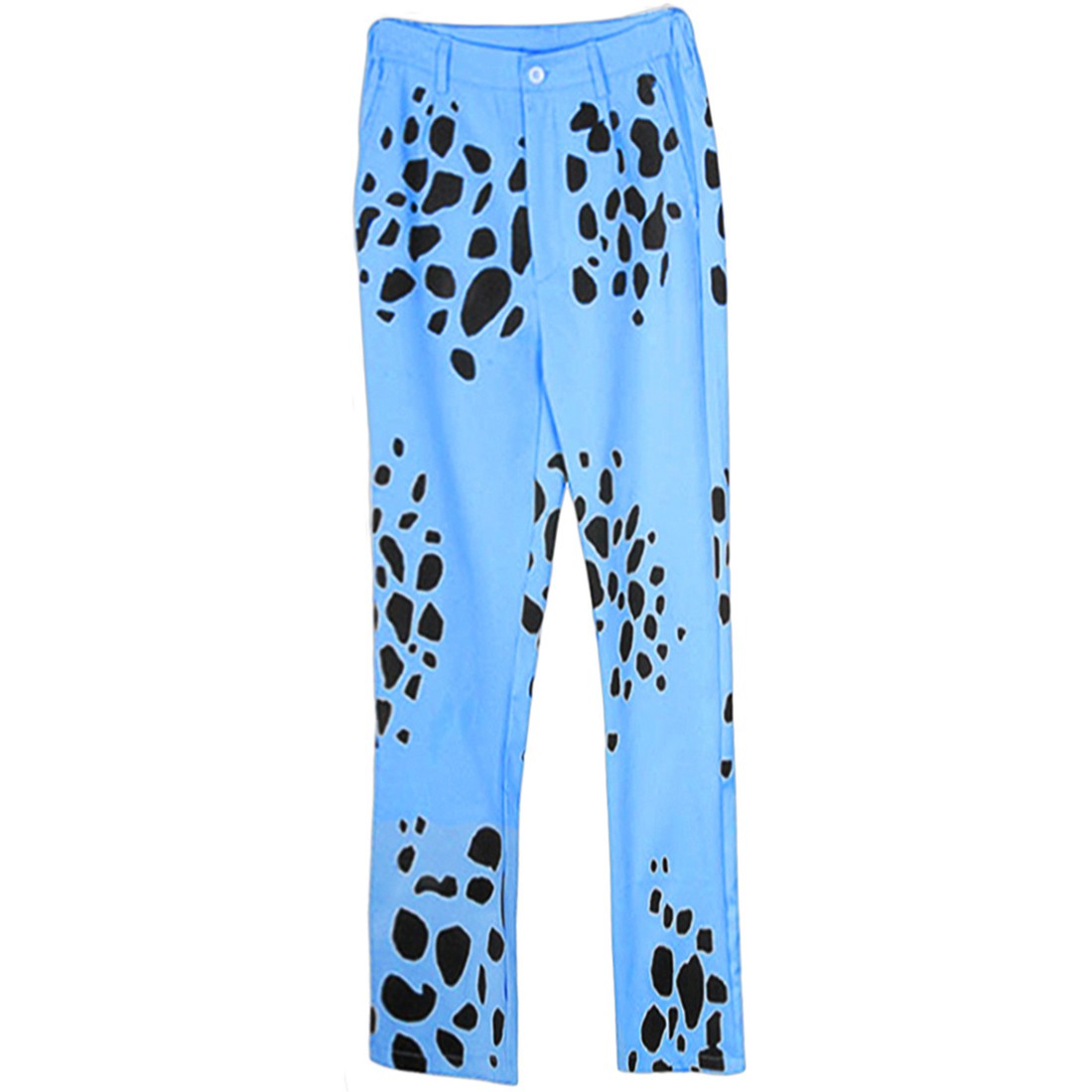 Anime Trafalgar Law Cosplay Costume Pants trousers Blue