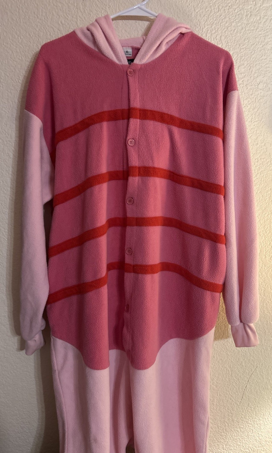 Beauty Shine Pink Hooded Piglet PJS Costume Cosplay Halloween XL