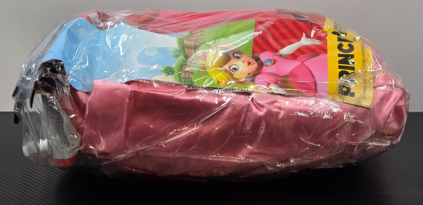 Disguise Super Mario Princess Peach Elevated Adult Women Costume XL #164589F