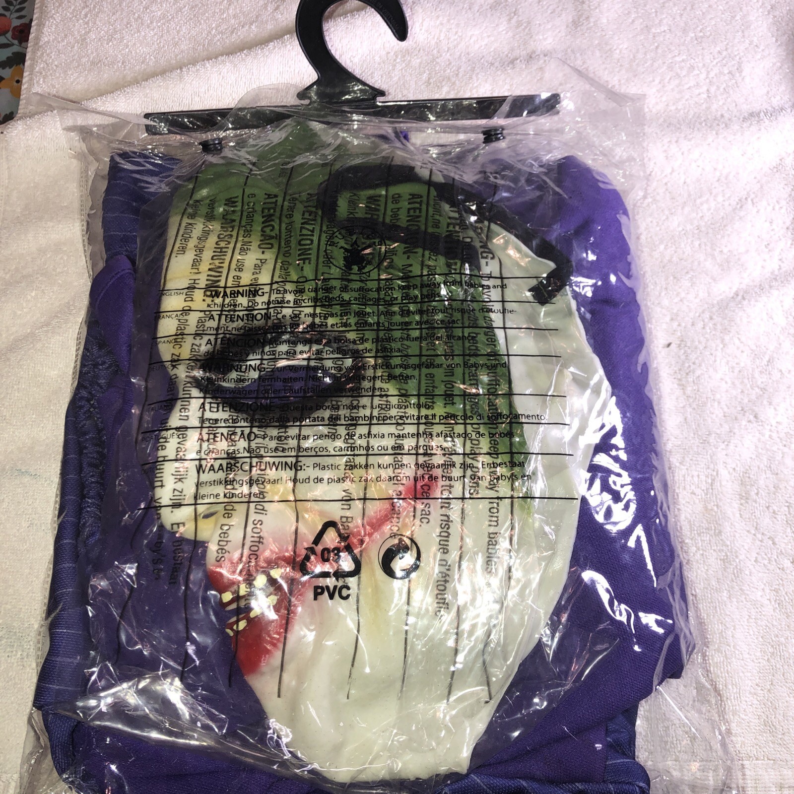 Adult Rubies Batman Dark Knight Joker Costume Standard Size w/ Mask Used Fair MO