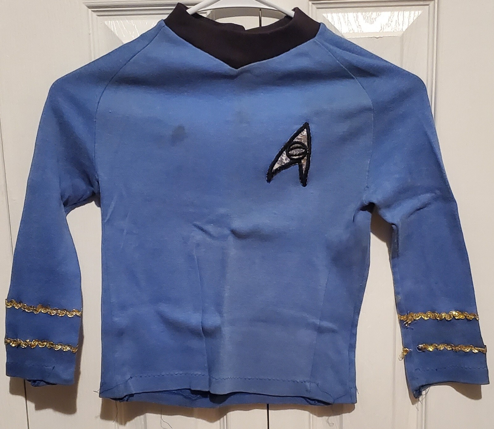 Vintage Star Trek Mr. Spock Shirt Costume Uniform Blue – RARE Underoos Halloween