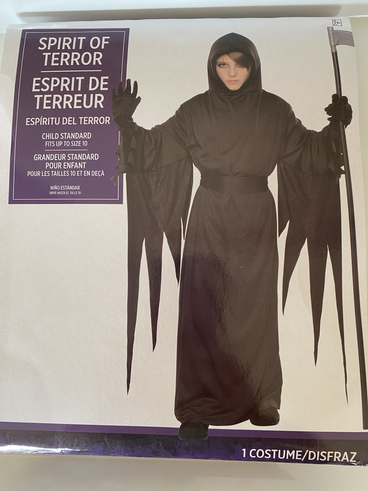 New Spirit of Terror Costume Child Girls/Boys Standard Up to Size 10 Amscan