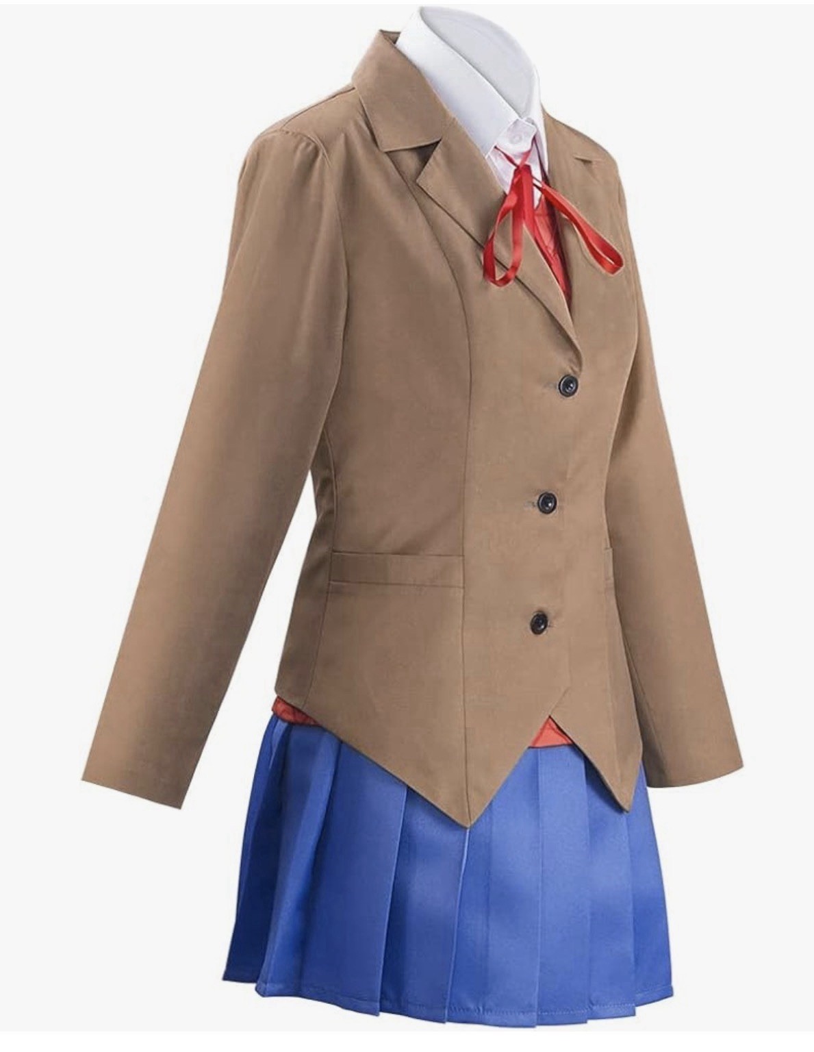 Doki Doki Literature Club Monika Cosplay Costumes Sayori Yuri Natsuki Costume L