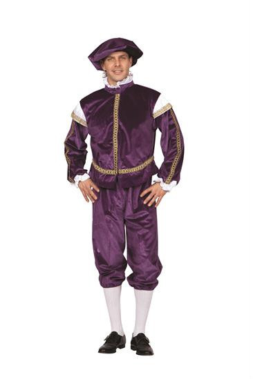 RENAISSANCE PRINCE ROYAL KING ADULT MENS MALE SHAKESPEARE ROMEO COSTUME PURPLE
