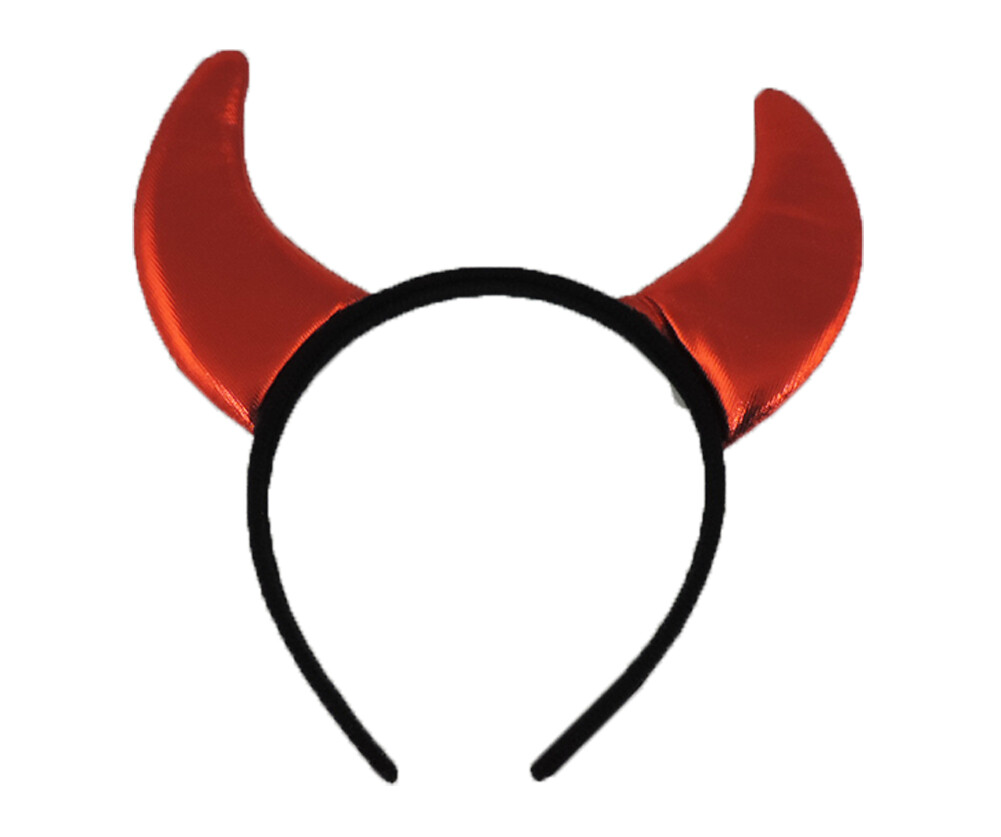 2 Piece Red Devil Set With Horns & Eye M ask