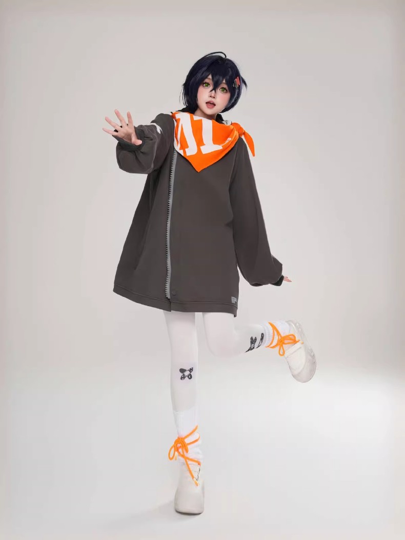 ZZZ Zenless Zone Zero The Bangboo Eous Clothing Hoodie Cosplay Outfit w/Scarf