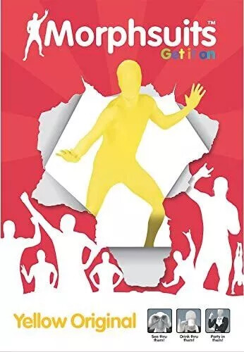Yellow Morphsuit M – XXL Mens Womens Skinsuit Zentai Suit Halloween Costume