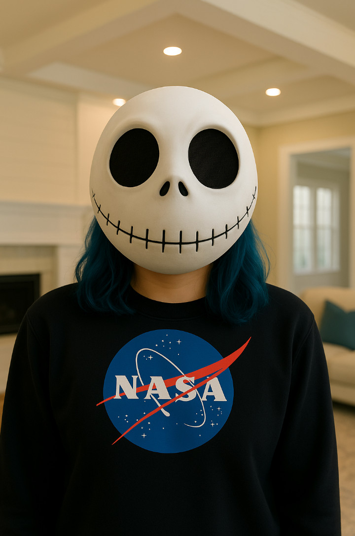 Life-Size Jack Skellington Wearable Mask Replica – Nightmare Before Christmas