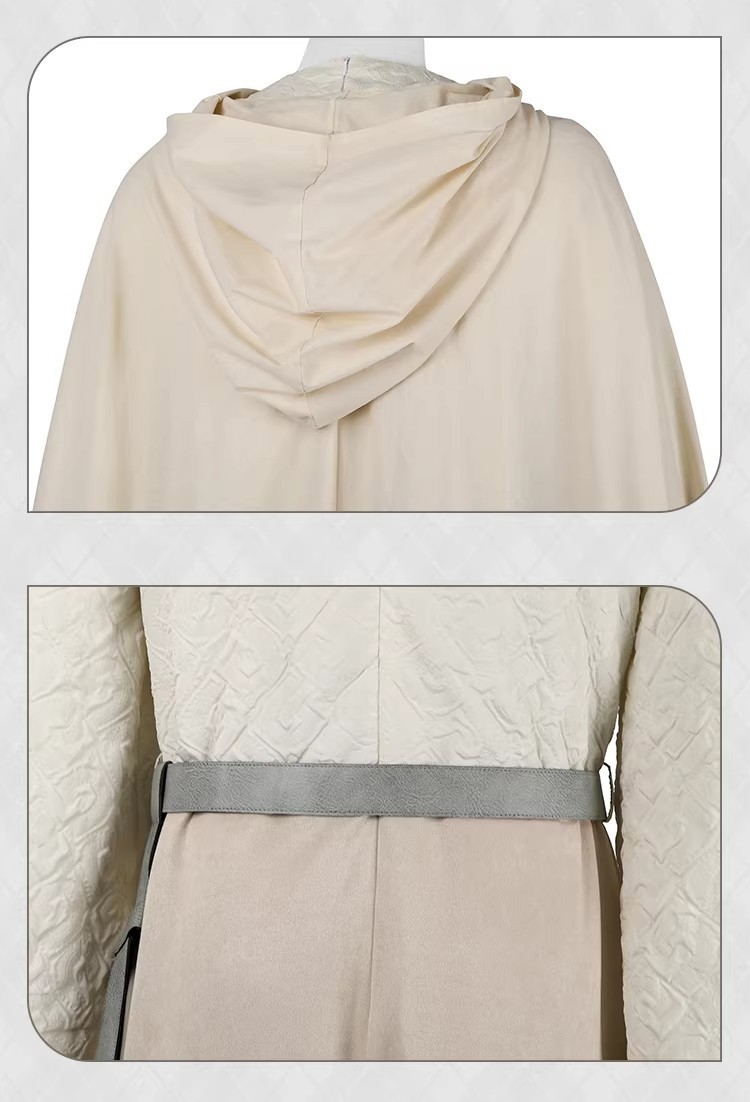 LOTR Gandalf White Costume The Lord of the Rings Wizard Outfit Cosplay Suit Cos