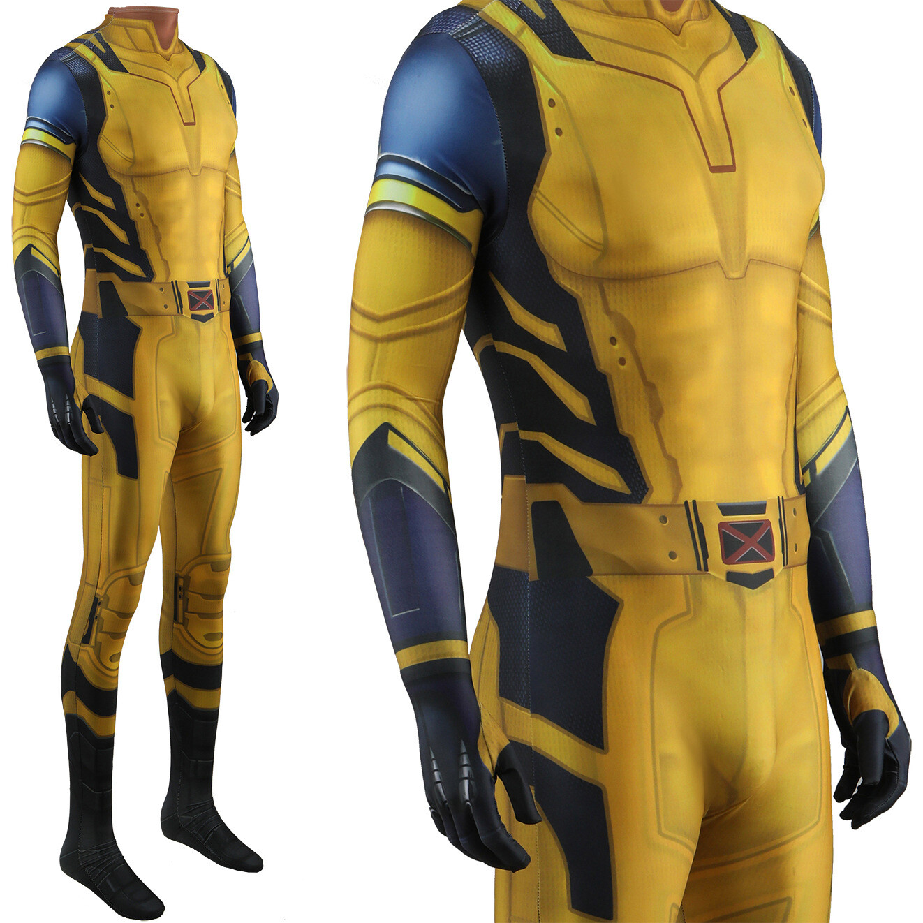 Wolverine Cosplay Jumpsuit Deadpool 3 Cos Bodysuit Adult Kids Halloween Costume
