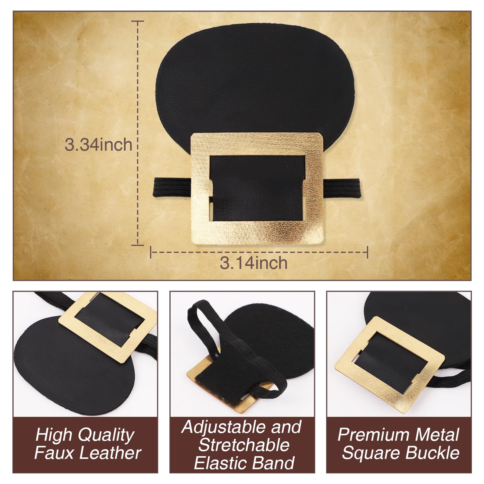 GUSDYIT Colonial Shoes Buckle and Socks Set, Historical Shoes Buckle with Kne…