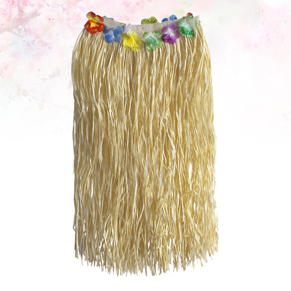 Luau Party Supplies Hula Grass Dance Skirt Flower Dress Hawaiian Costume